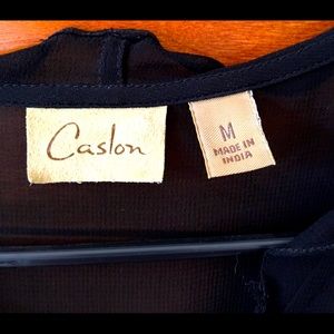 Casalon black embroidered blouse